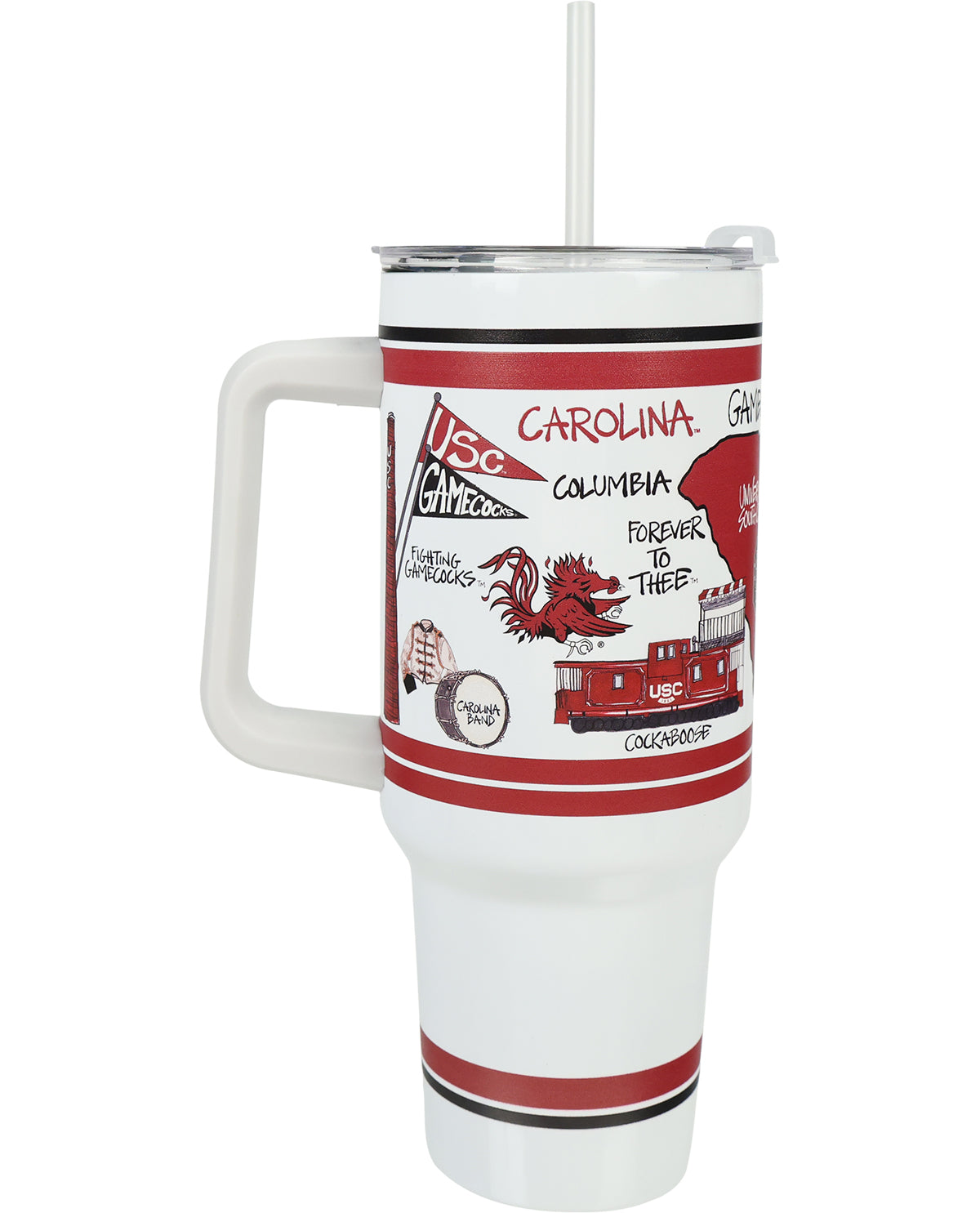 Magnolia Lane South Carolina 40oz Tumbler with Handle