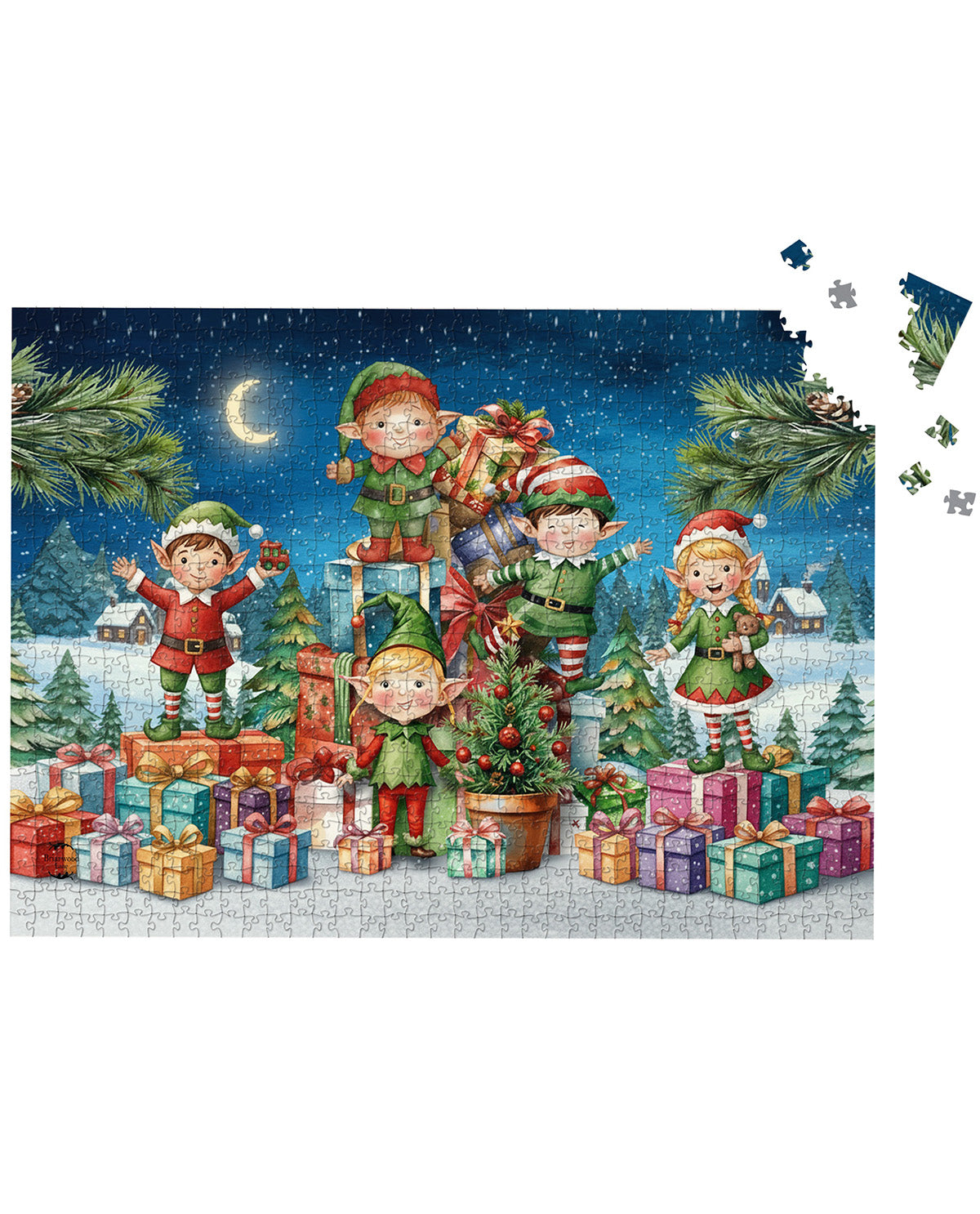 Santa's Elves 1000 Piece Puzzle