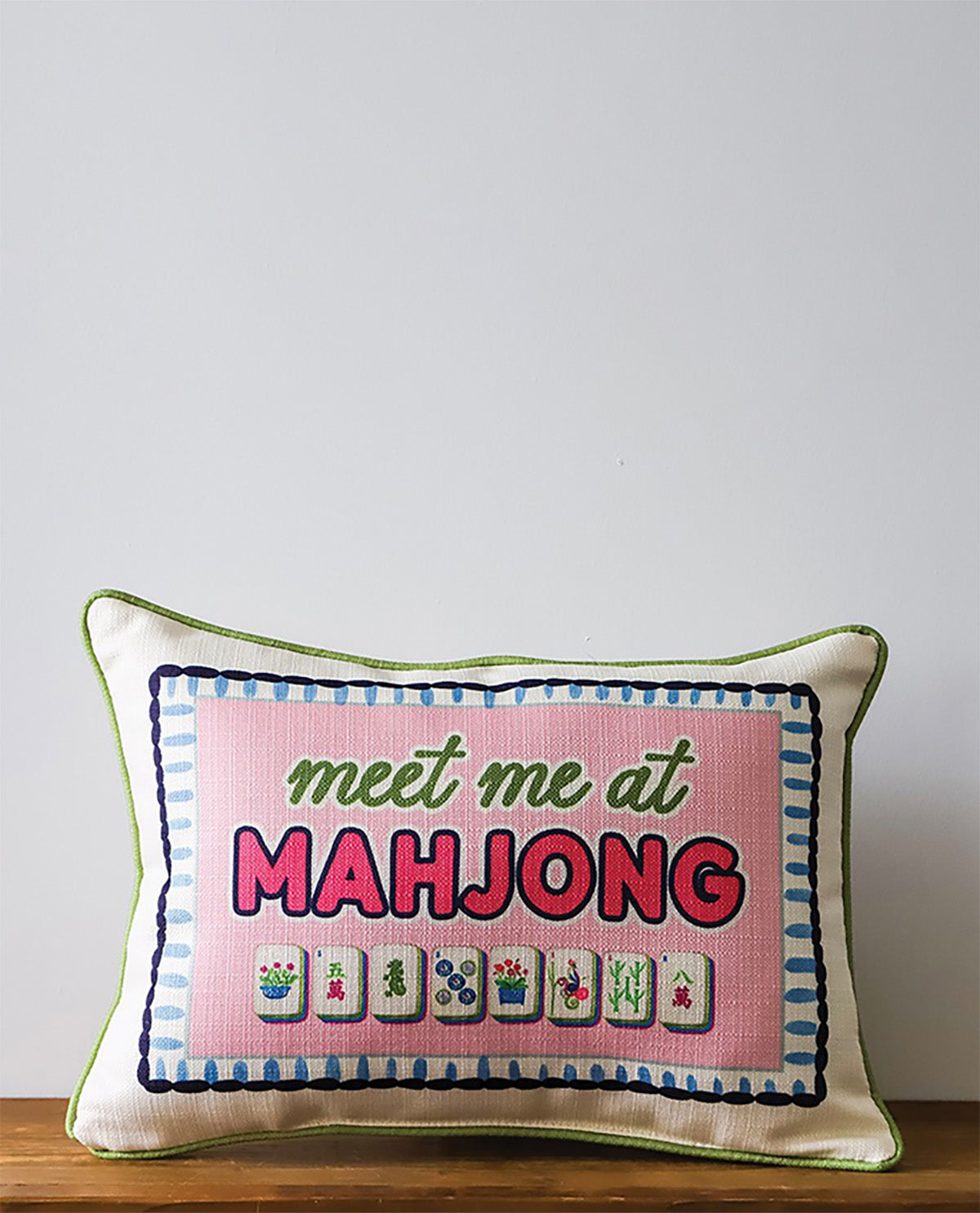 Meet Me At Mahjong Pillow