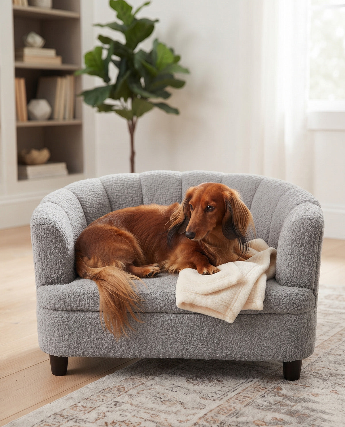 Jessica Simpson Grey Cozy 22x18" Pet Sofa