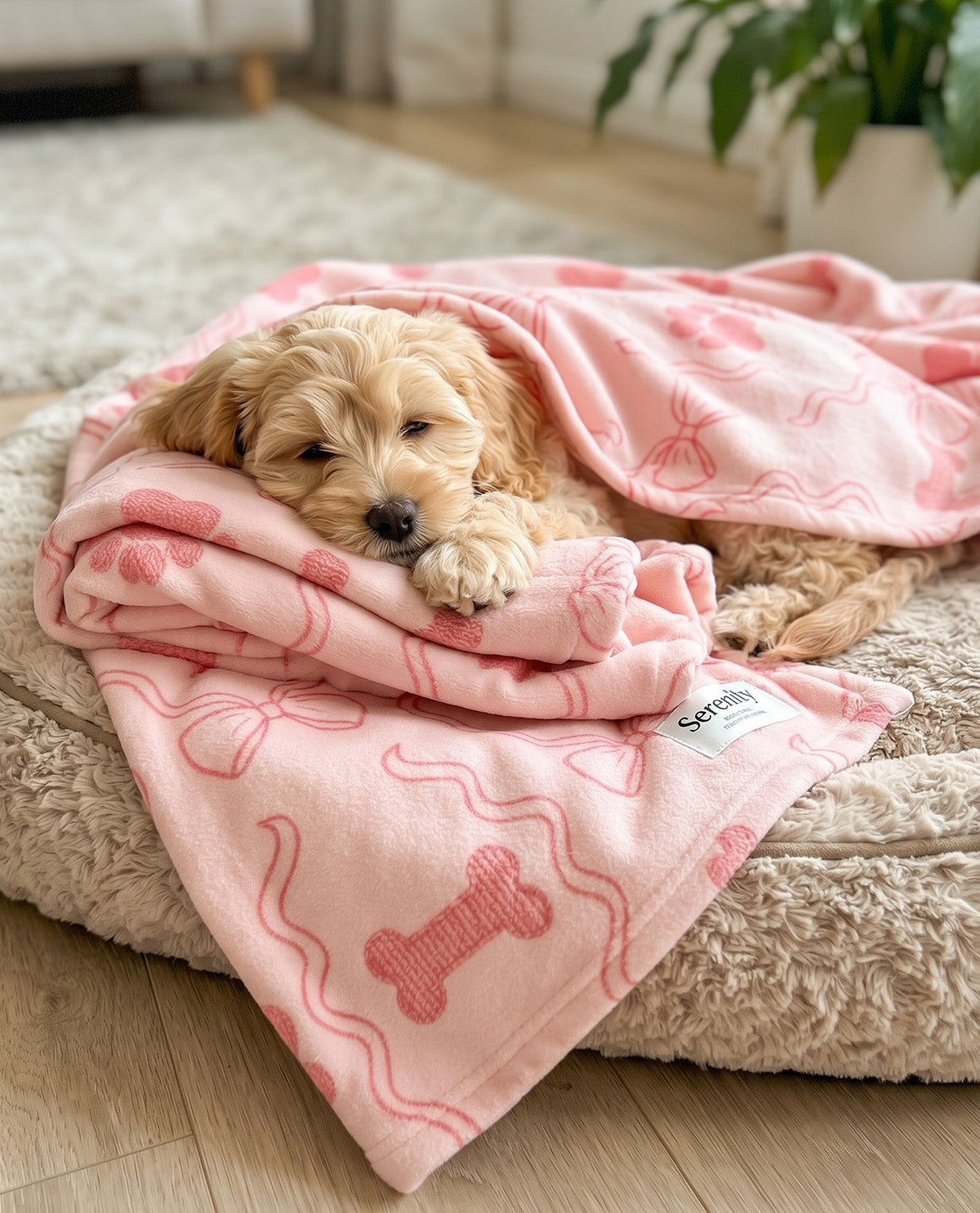 Serenity Keepsake Bows Pet Throw