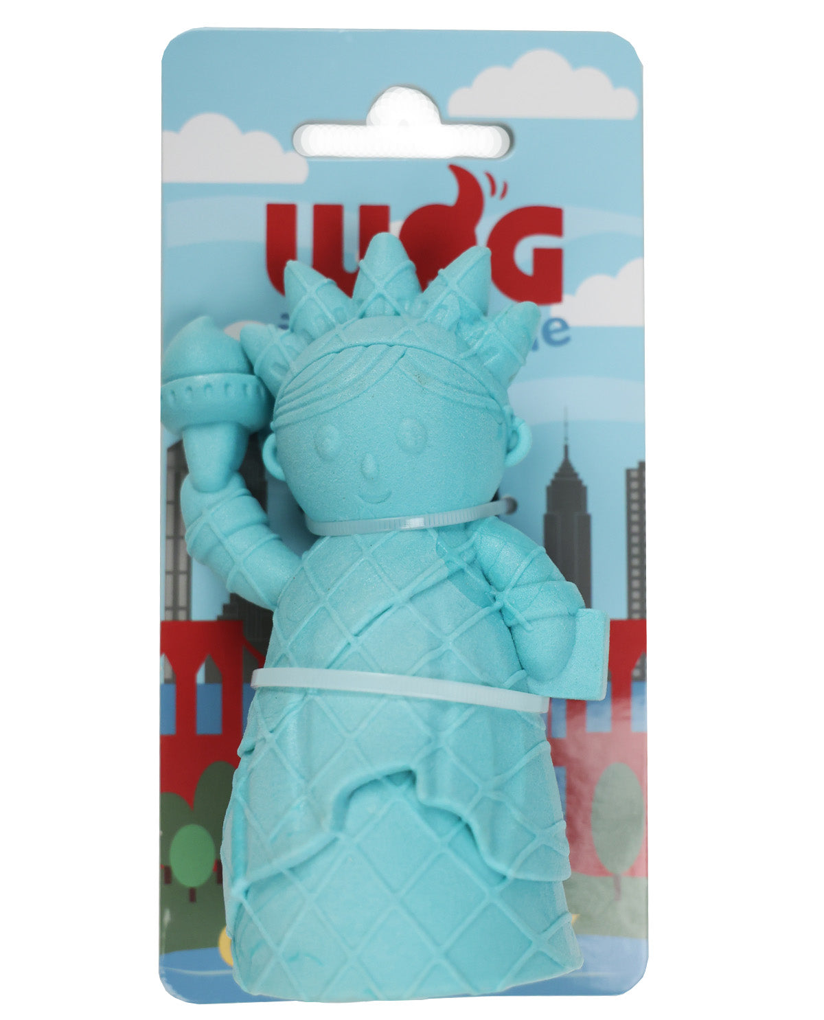Rubber Blue Statue Dog Toy