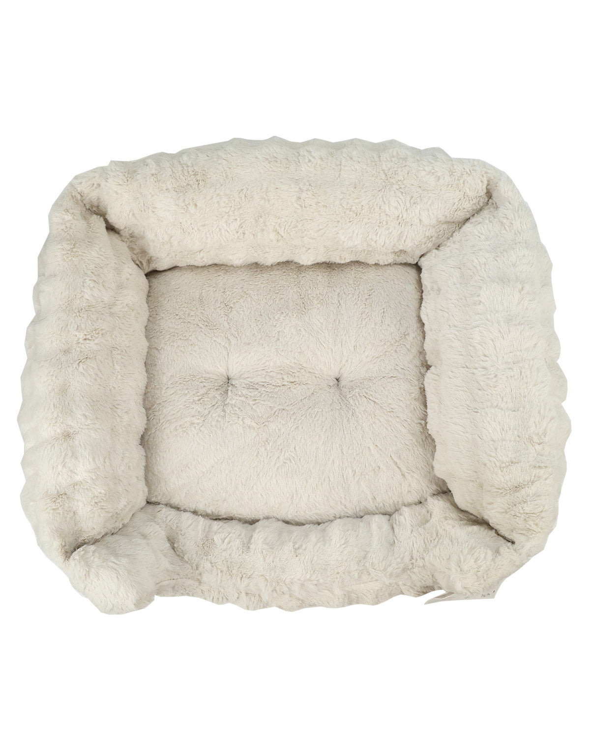 Serenity Ribbed Oat Plush Pet Bed