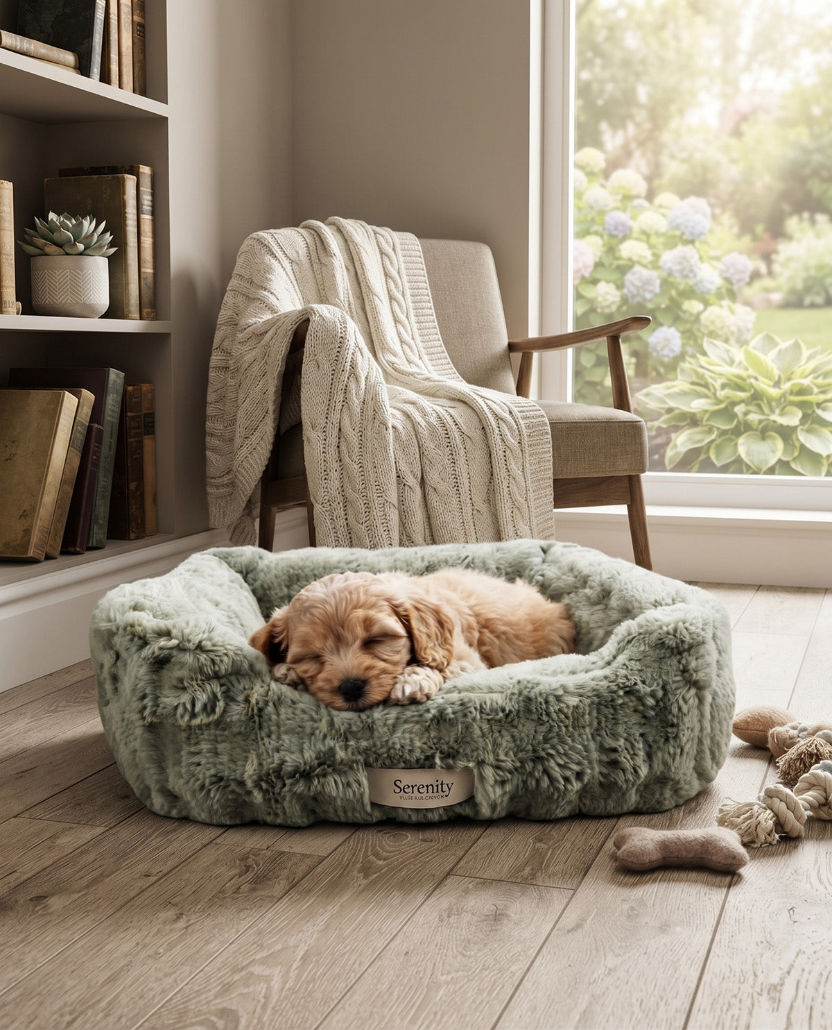 Serenity Mint Plush Pet Cuddler