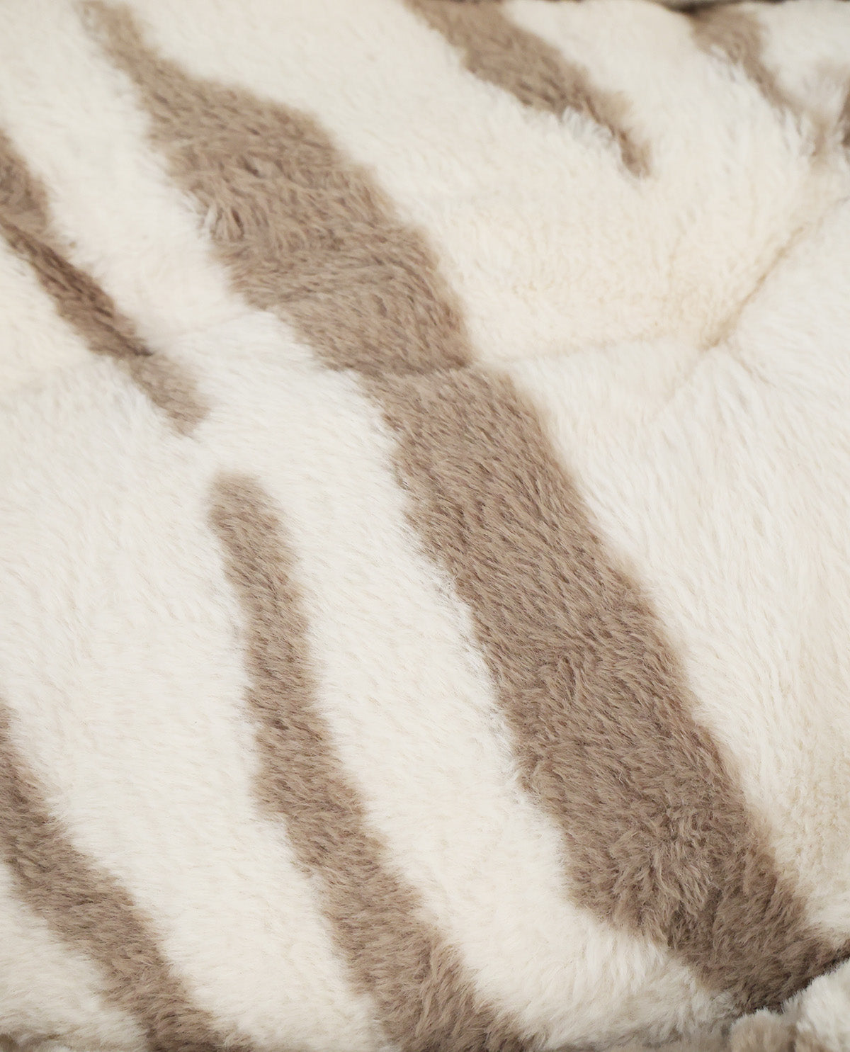 Serenity Fur Tan Zebra Print Pet Cuddler