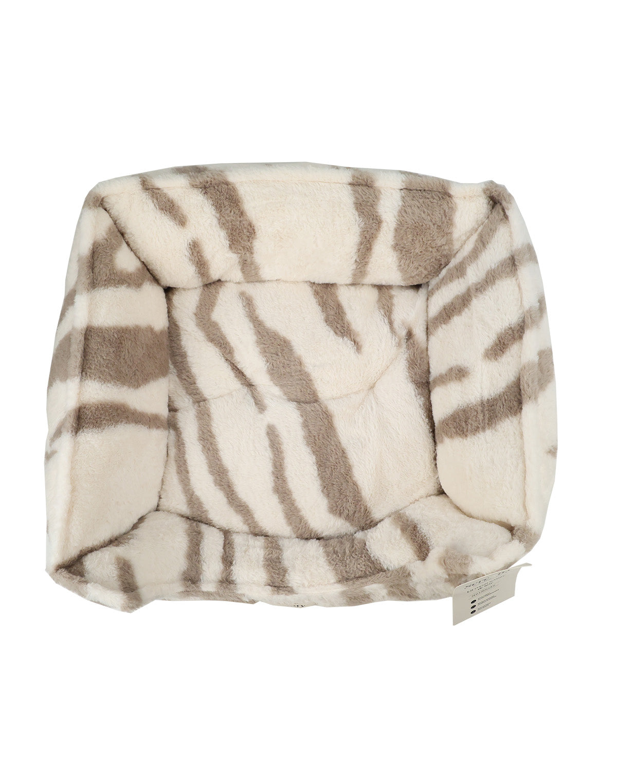Serenity Fur Tan Zebra Print Pet Cuddler