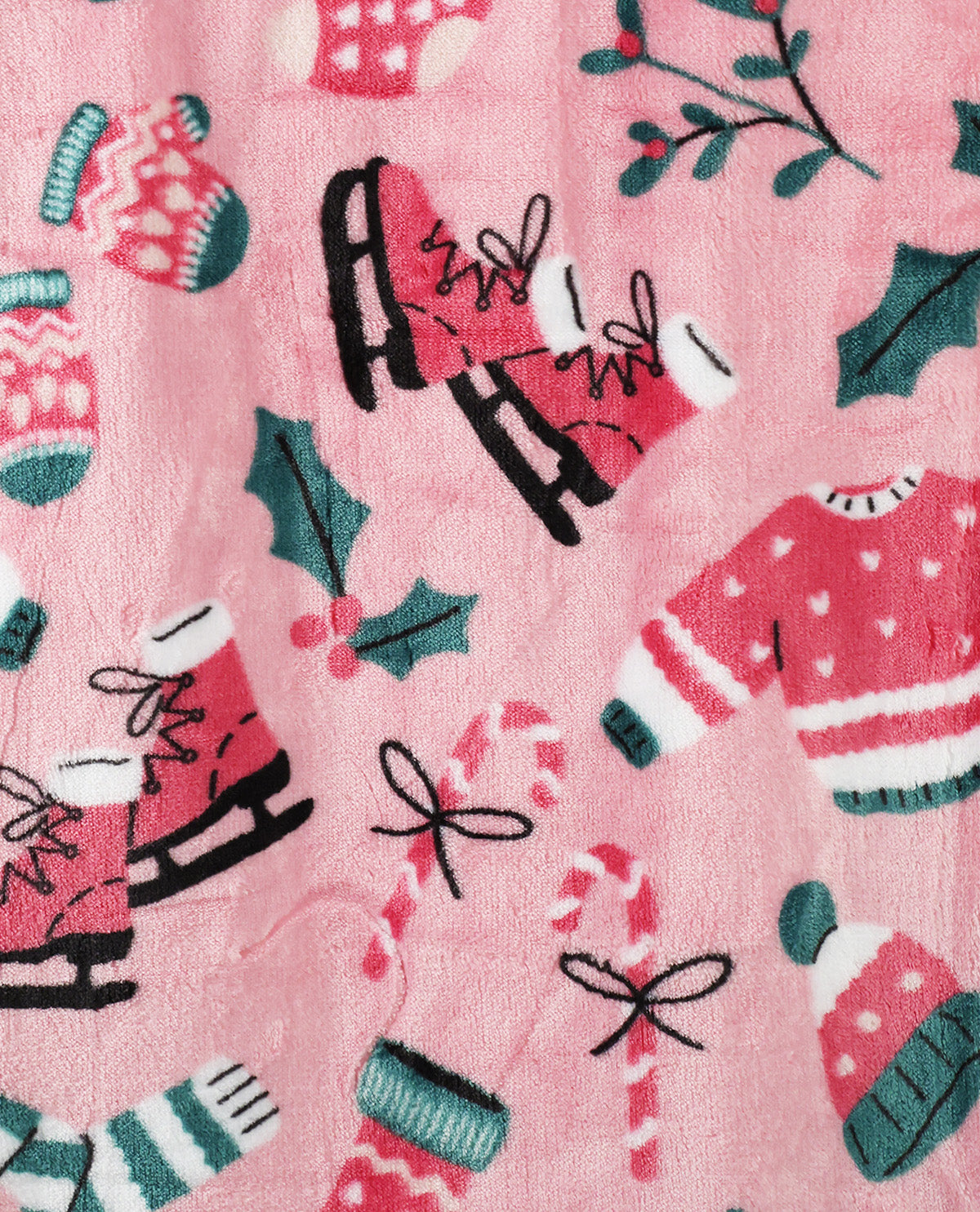 Stay Warm For Skating Plush Throw