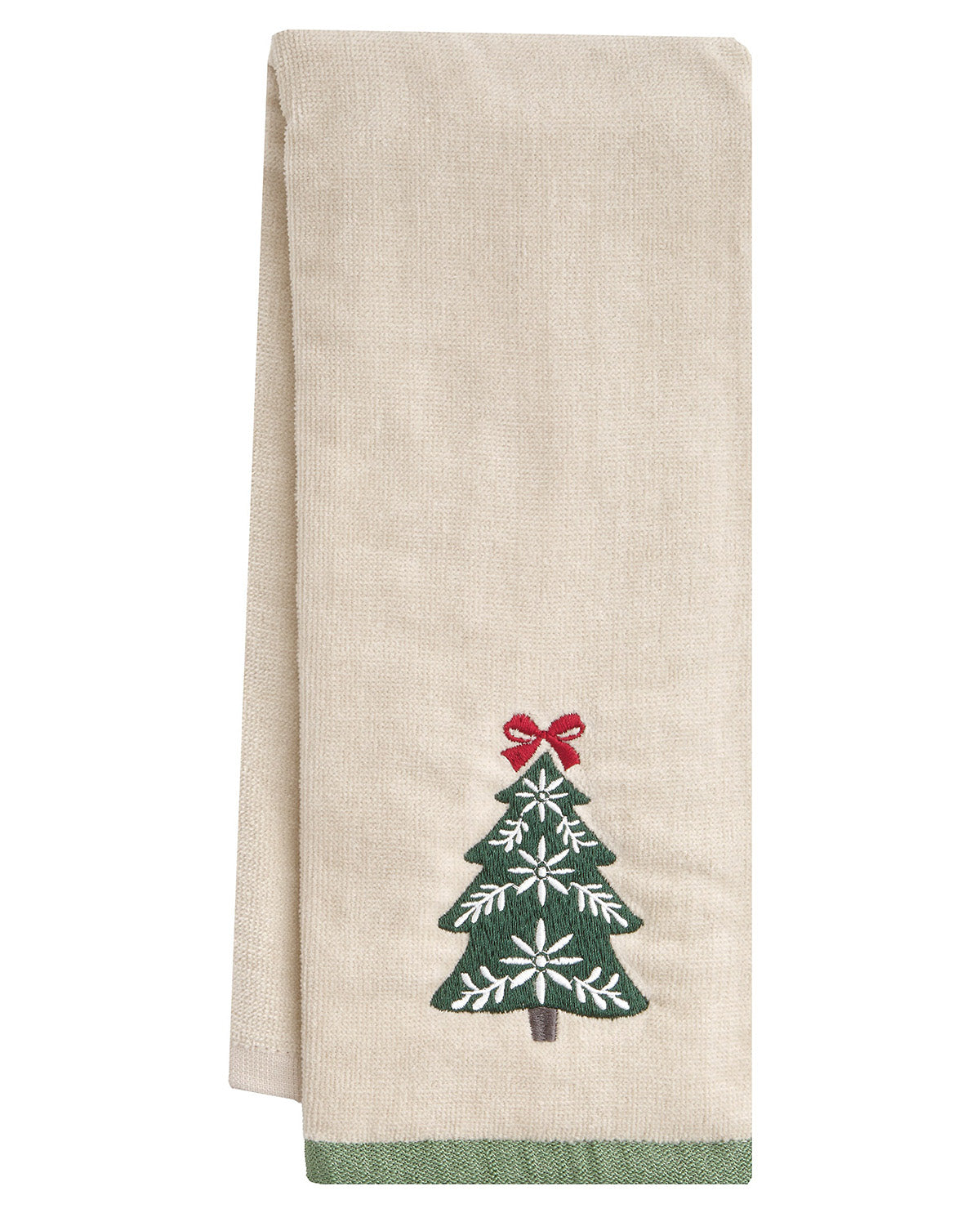 Folk Tree Wool Hand Towel