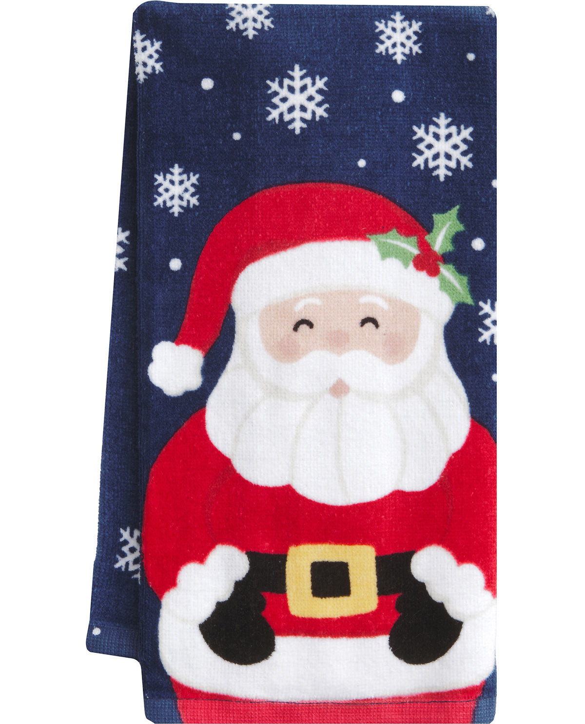 Big Santa Navy Kitchen Towel