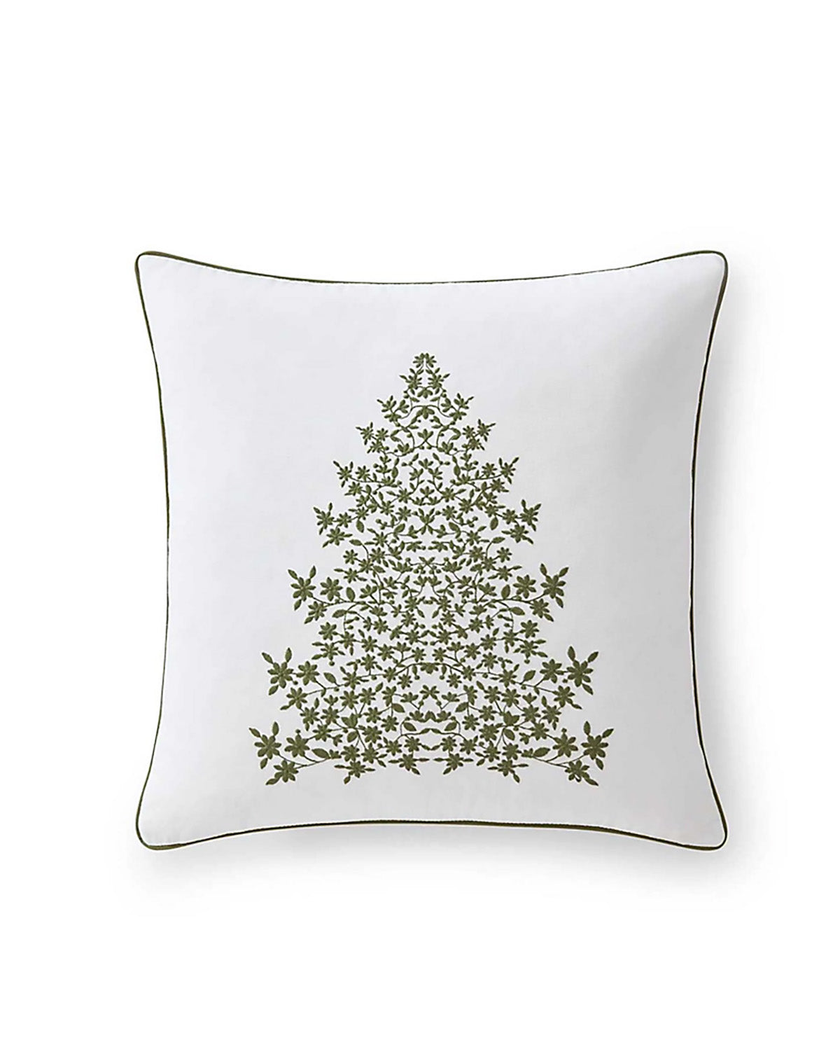 Martha Stewart Holiday Tree Green 20x20" Throw Pillow