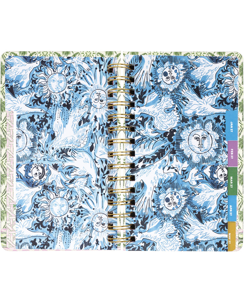 Lilly Pulitzer Medium Palm Stripe 12 Month Agenda