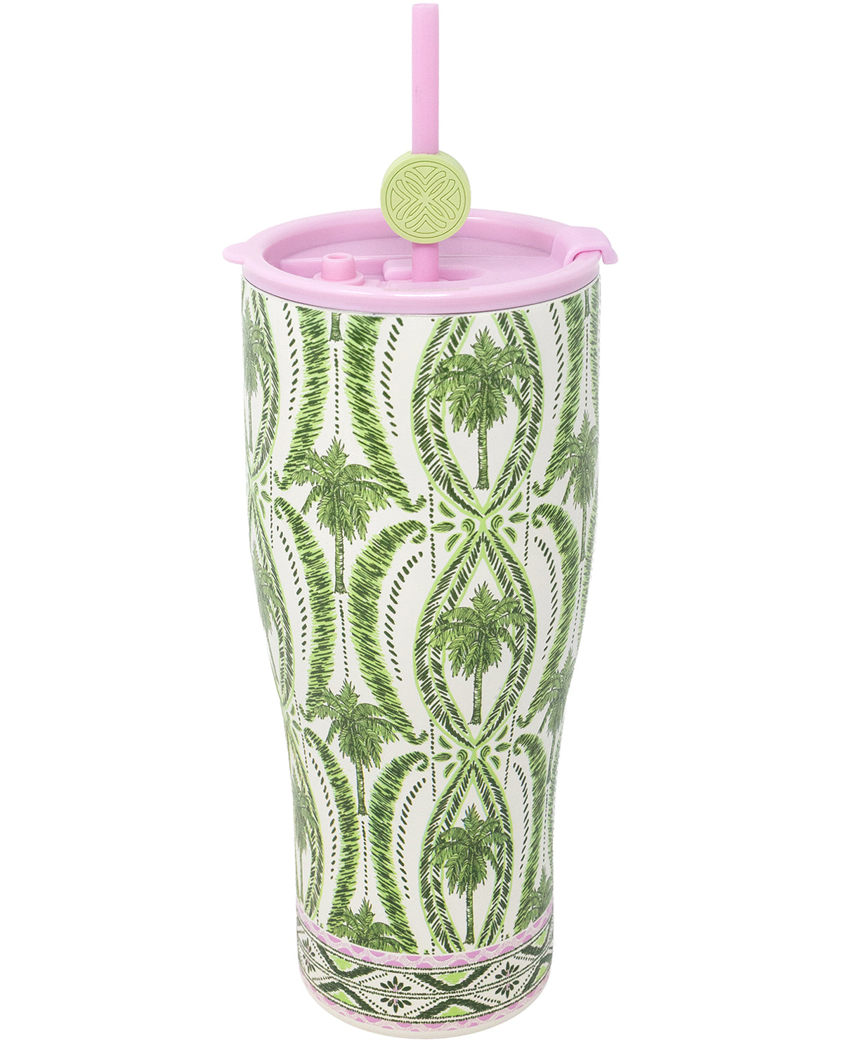 Lilly Pulitzer Textured Palm Tumbler with Straw