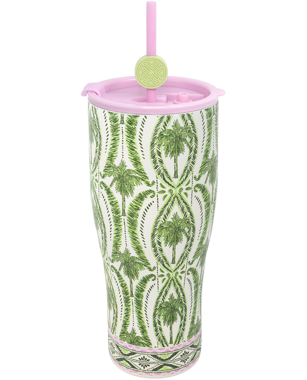 Lilly Pulitzer Textured Palm Tumbler with Straw