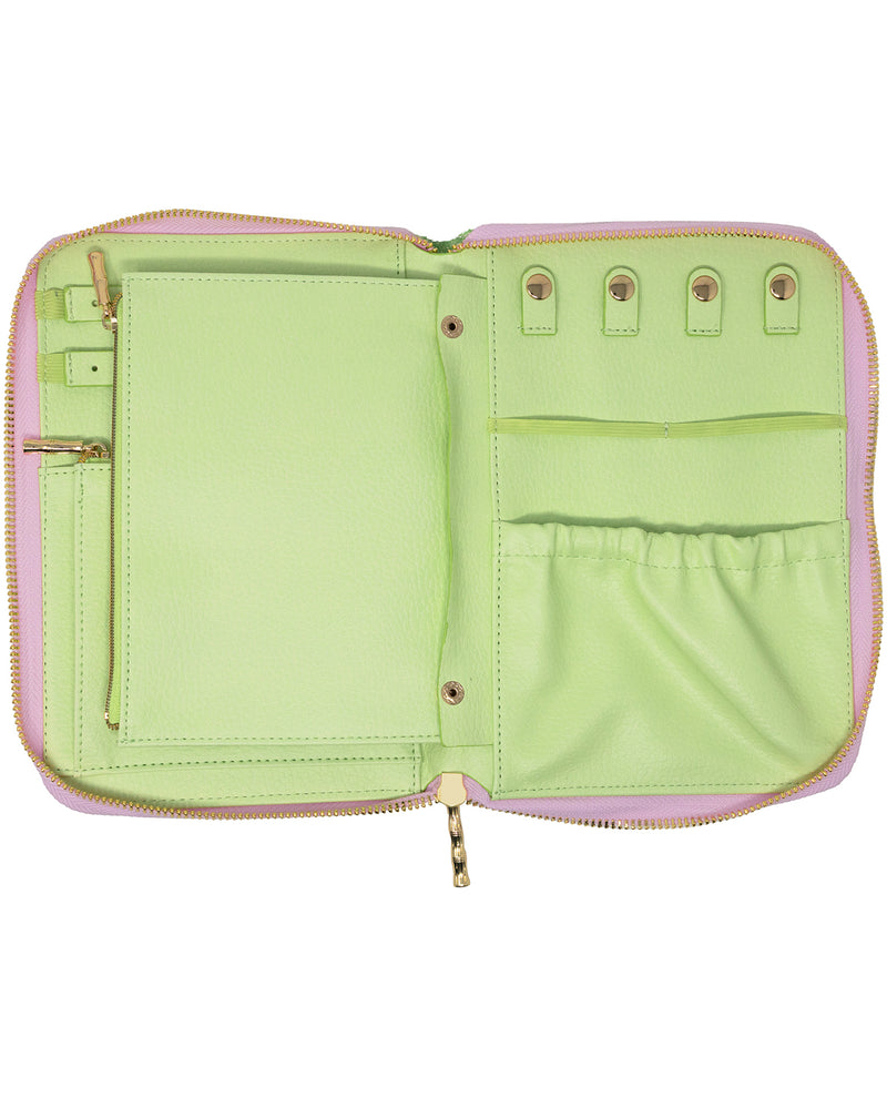 Lilly Pulitzer Palm Stripe Travel Jewelry Folio