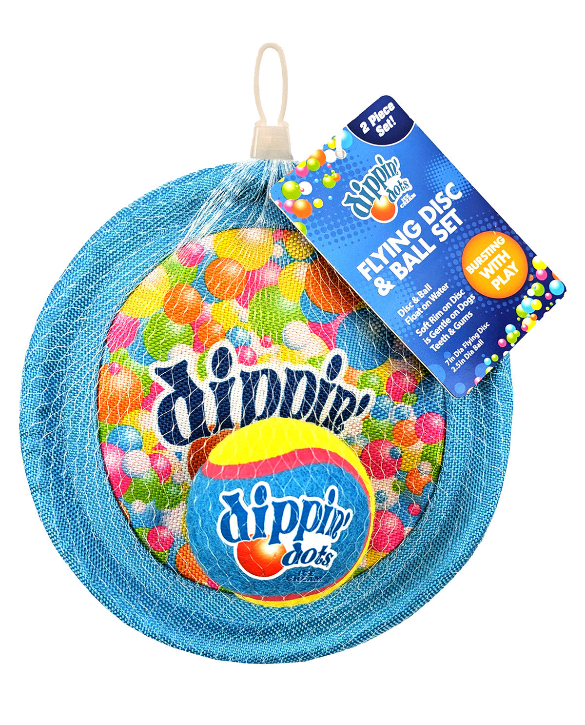 Dippin' Dots Flying Disc & Tennis Ball Set