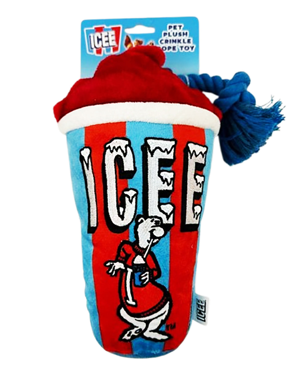Icee Cup & Rope Plush 14" Crinkle Toy