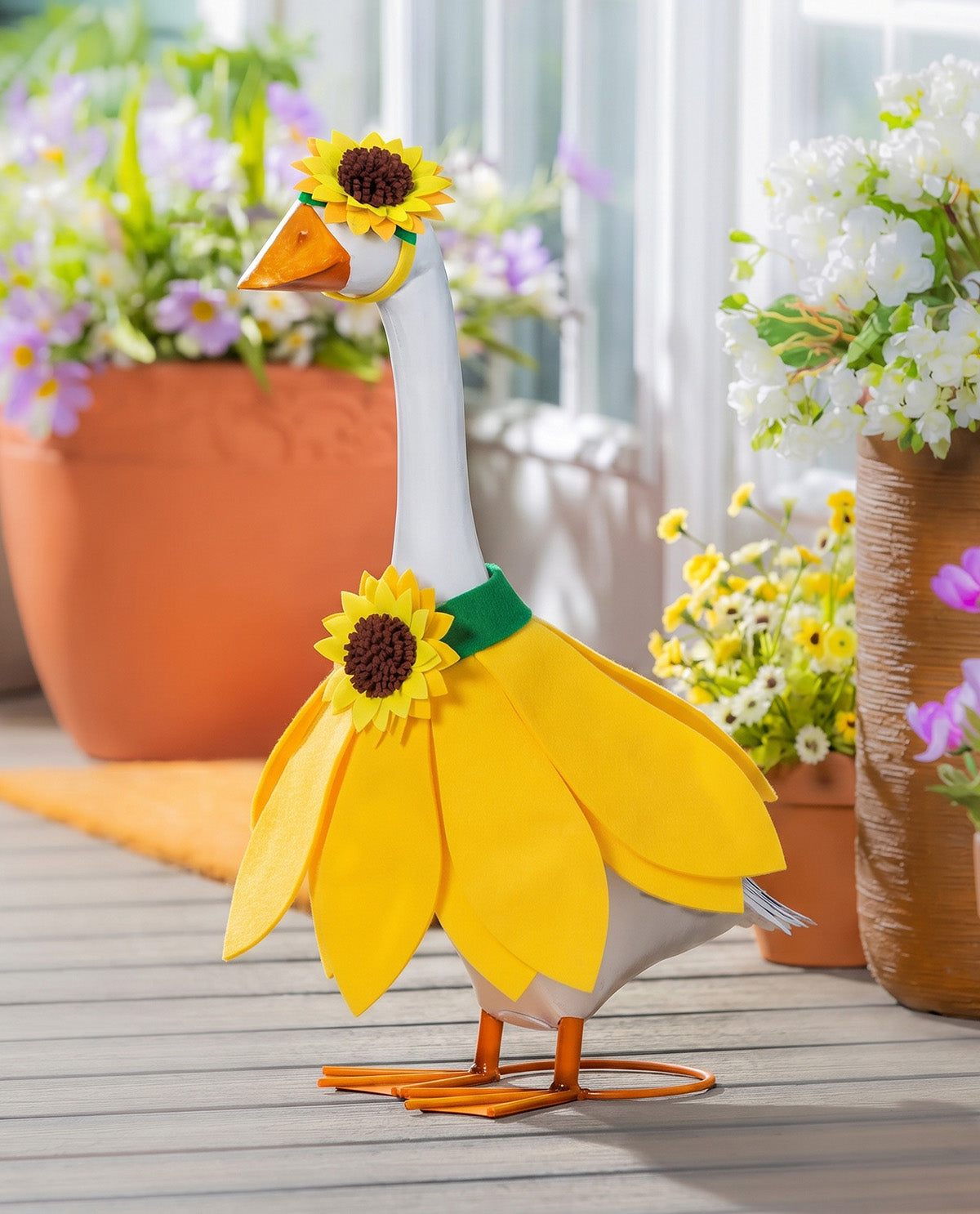 Evergreen Porch Goose Sunflower Outfit