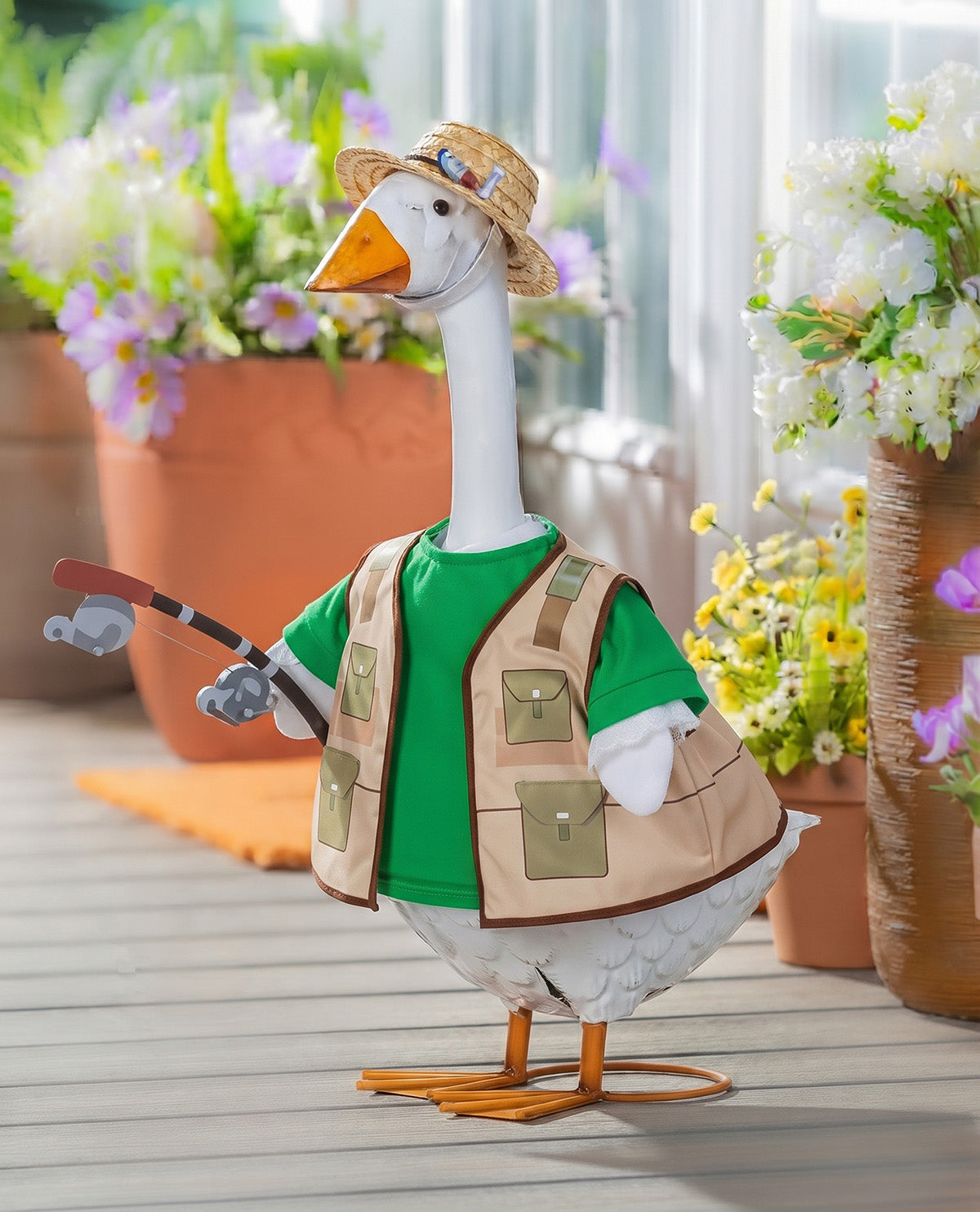 Evergreen Porch Goose Go Fishing Outfit