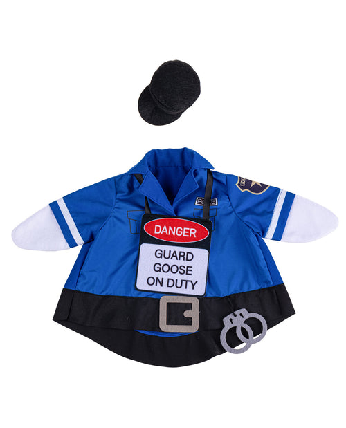 Evergreen Porch Goose Police Outfit