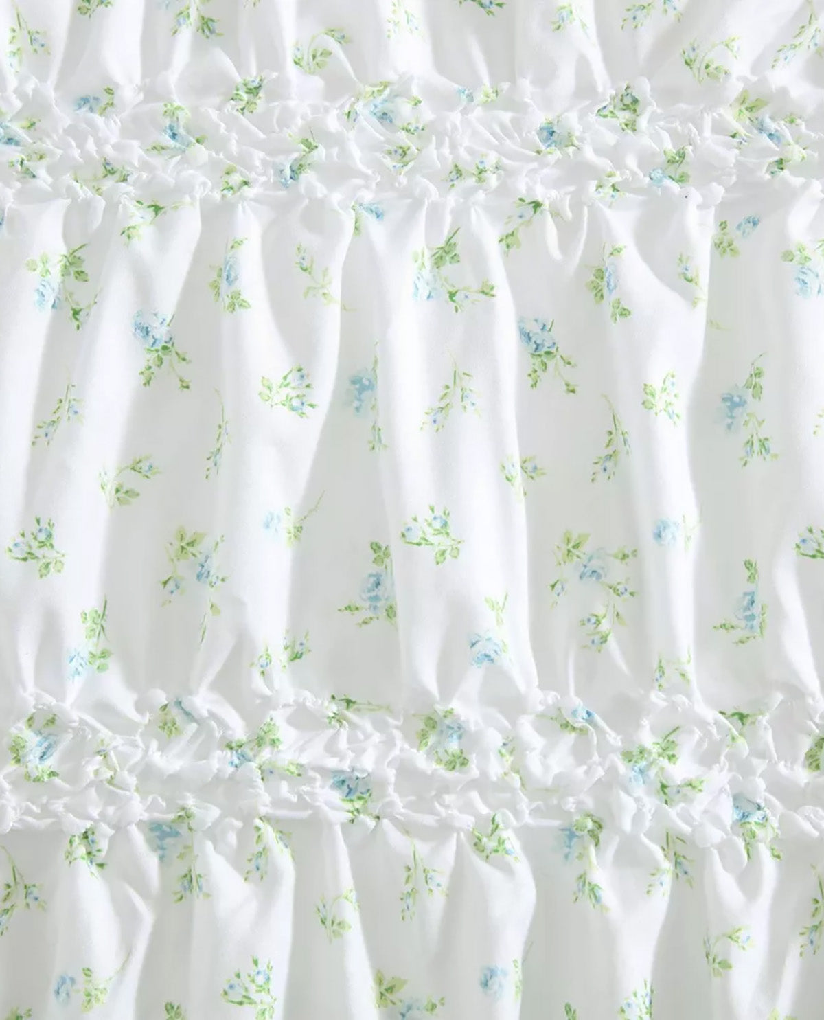 Laura Ashley Rosebuddies Blue King 3 Piece Comforter Set