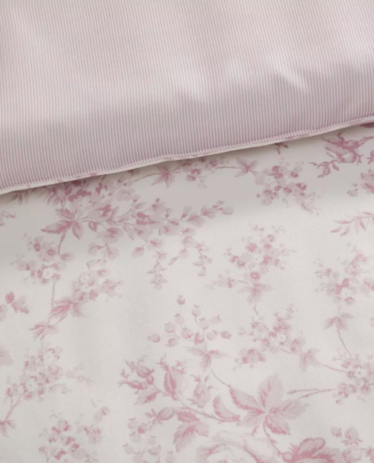 Laura Ashley Garden Toile Pink Full/Queen 3 Piece Comforter Set