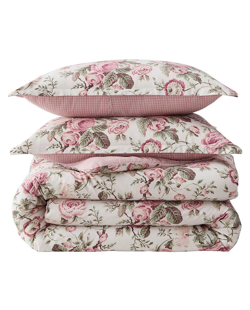 Laura Ashley Uffington Roses Full/Queen 3 Piece Comforter Set