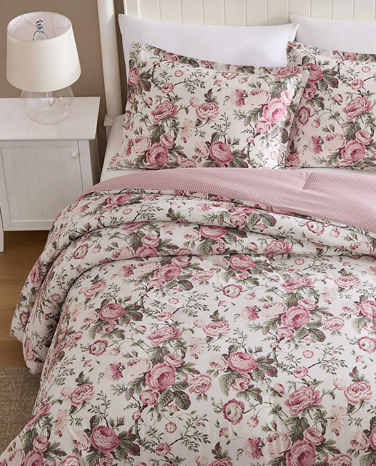 Laura Ashley Uffington Roses King 3 Piece Comforter Set