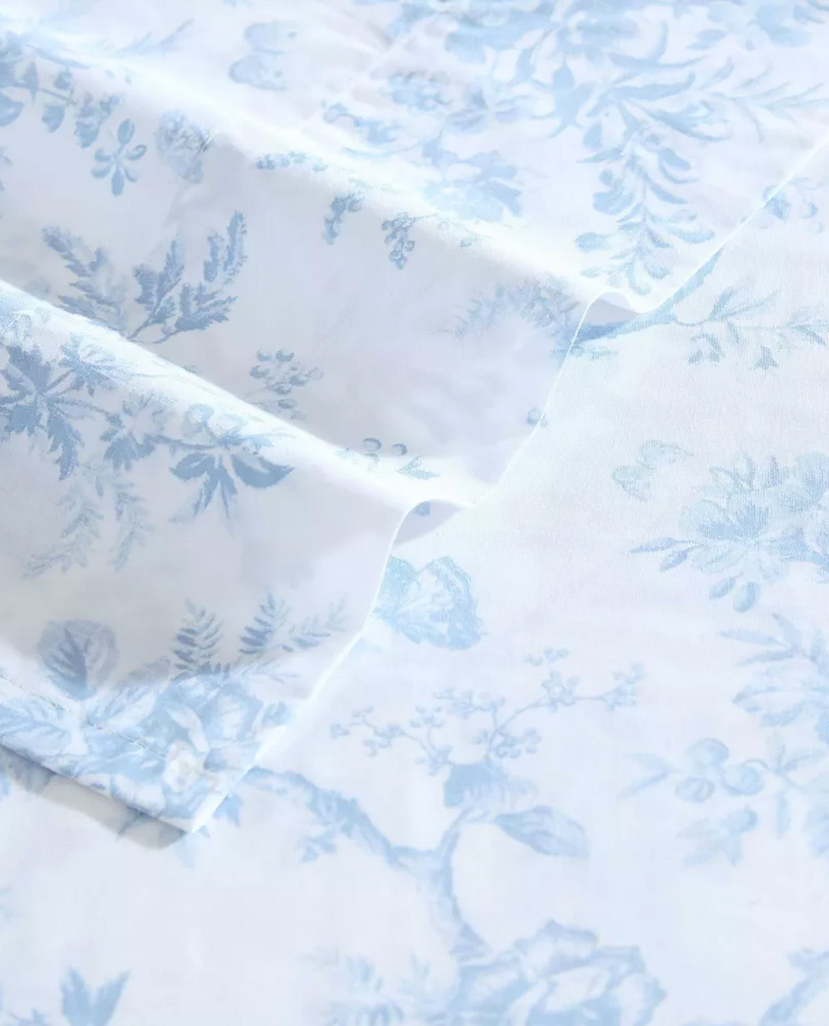 Laura Ashley Walled Garden Blue Queen 4 Piece Sheet Set