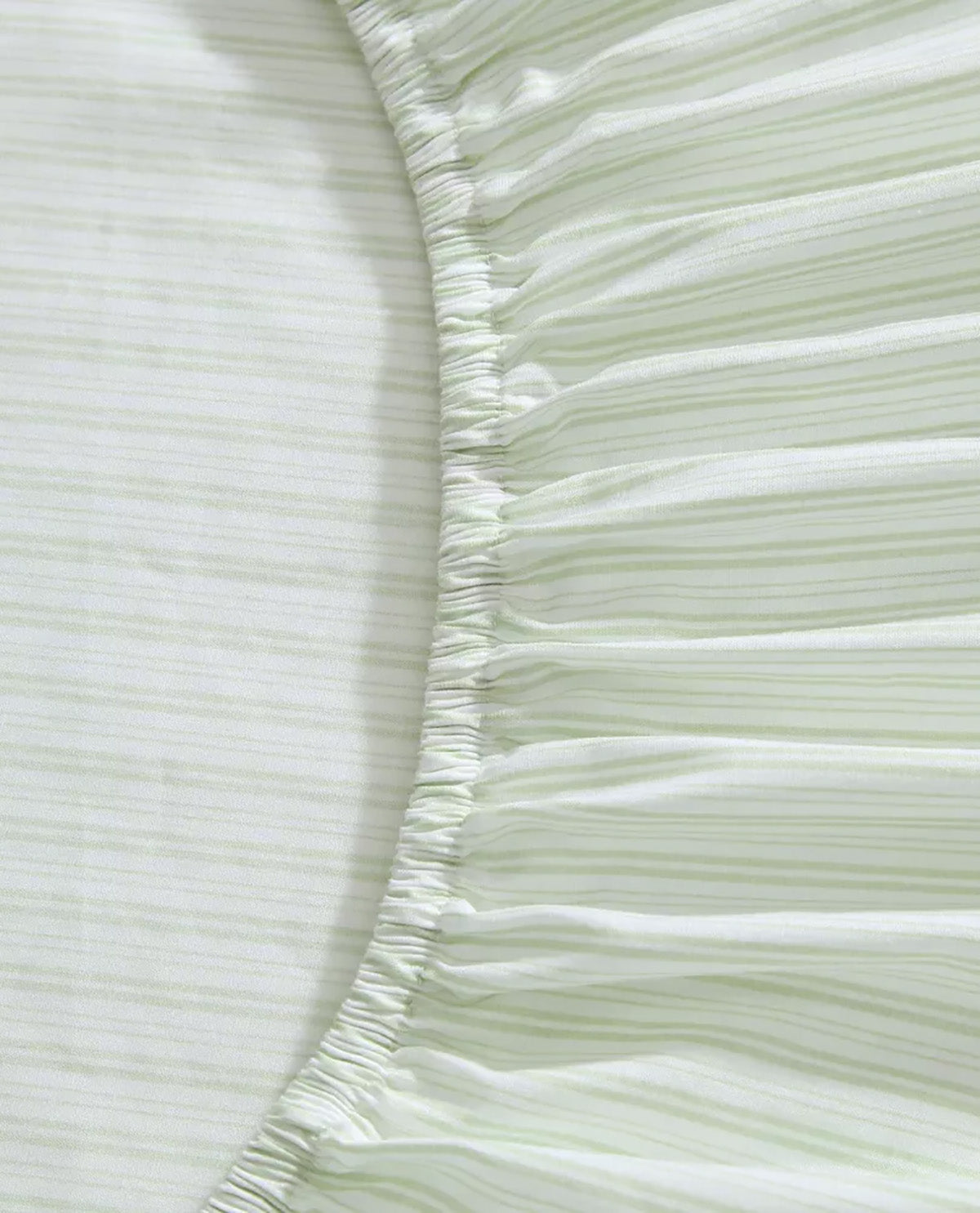 Laura Ashley Bedford Stripe Green King 4 Piece Sheet Set