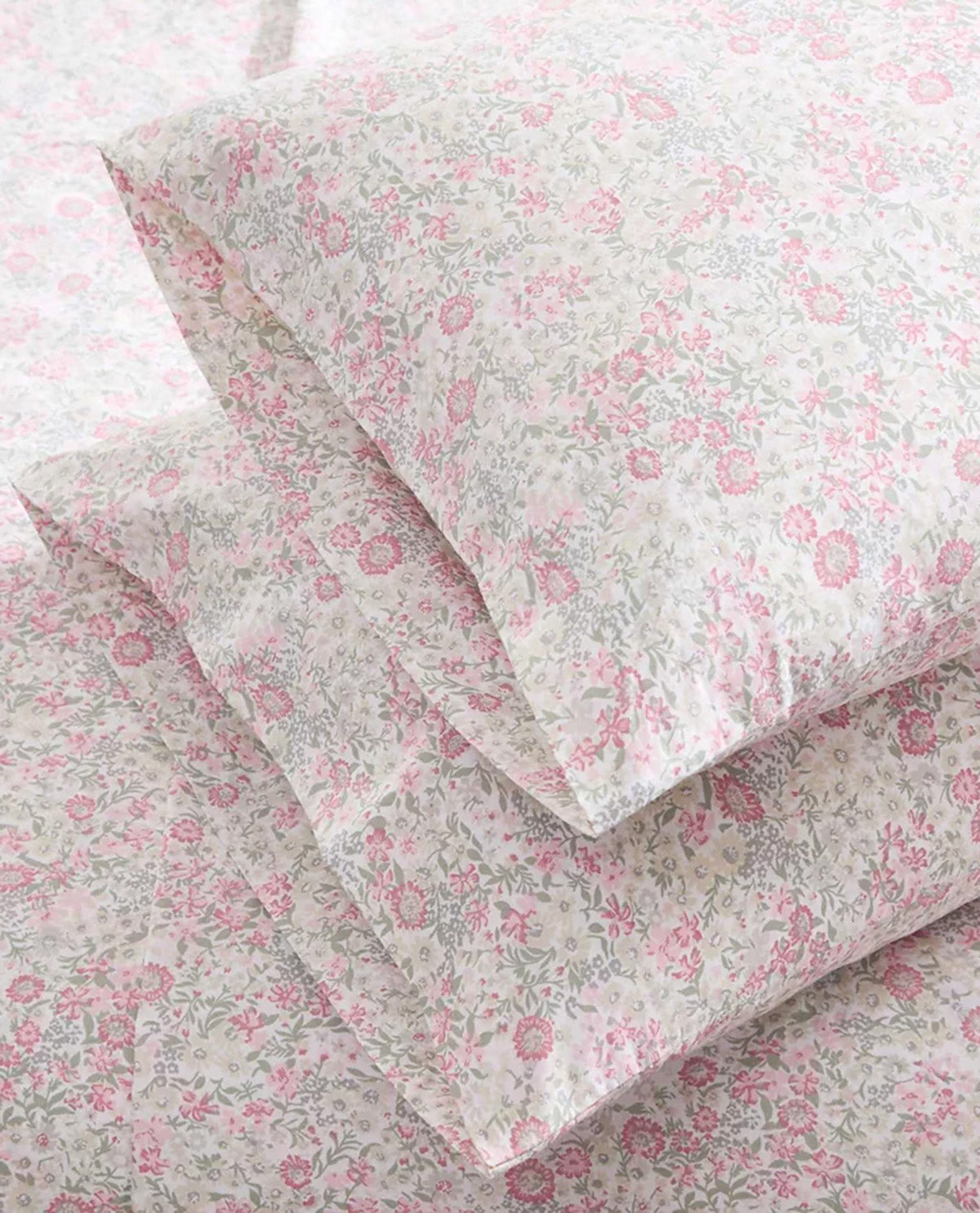 Merritt Floral Pink Full 4 Piece Sheet Set
