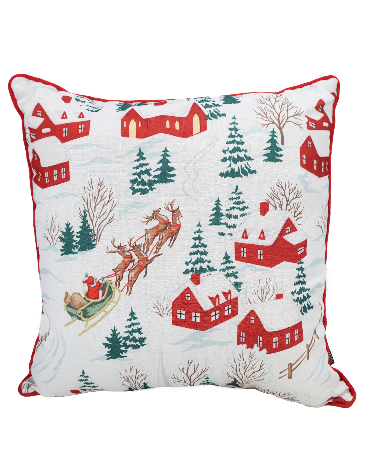 Santa Is Coming To Town 16x16" Throw Pillow