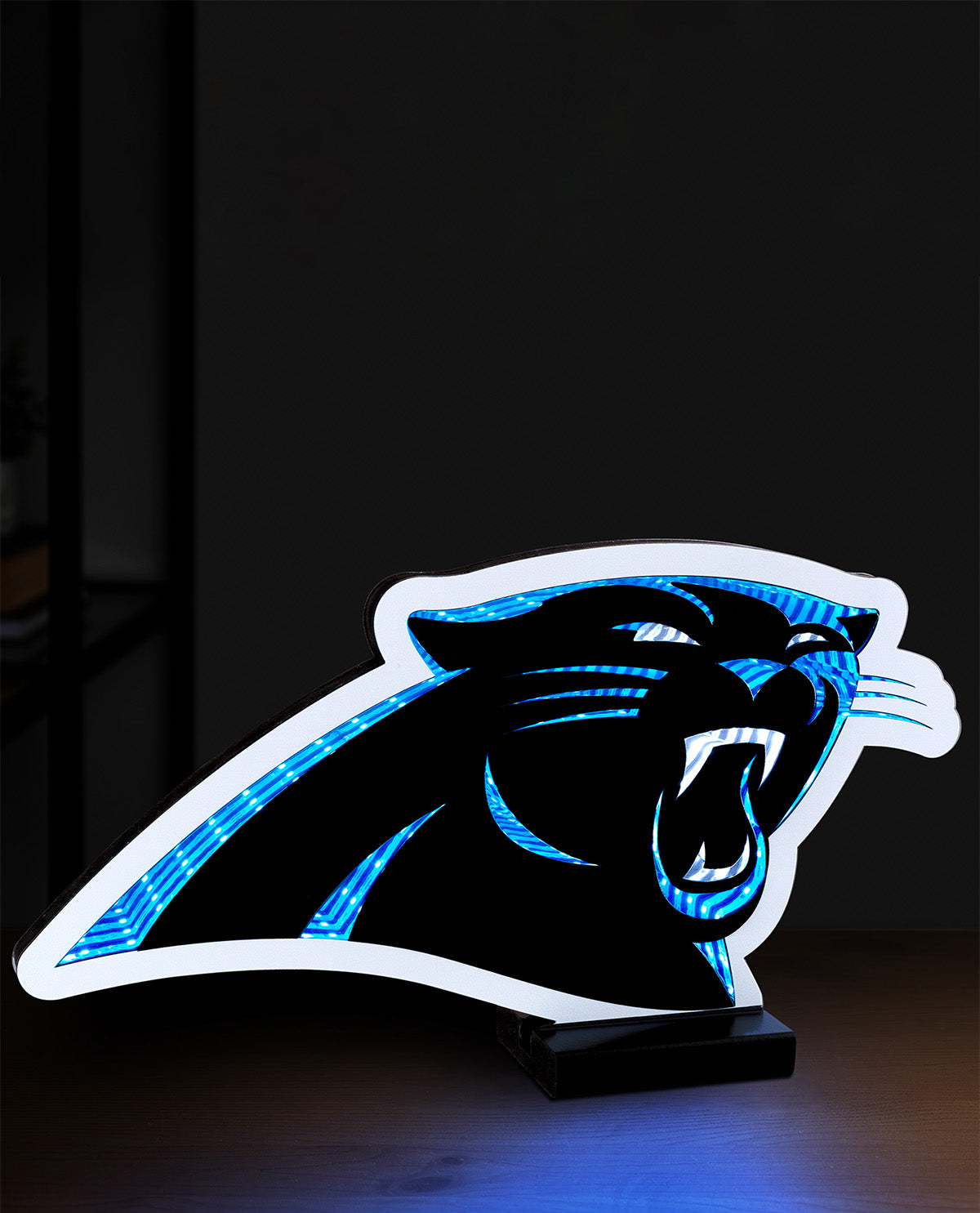 NFL Carolina Panthers Led Infinity Logo Light