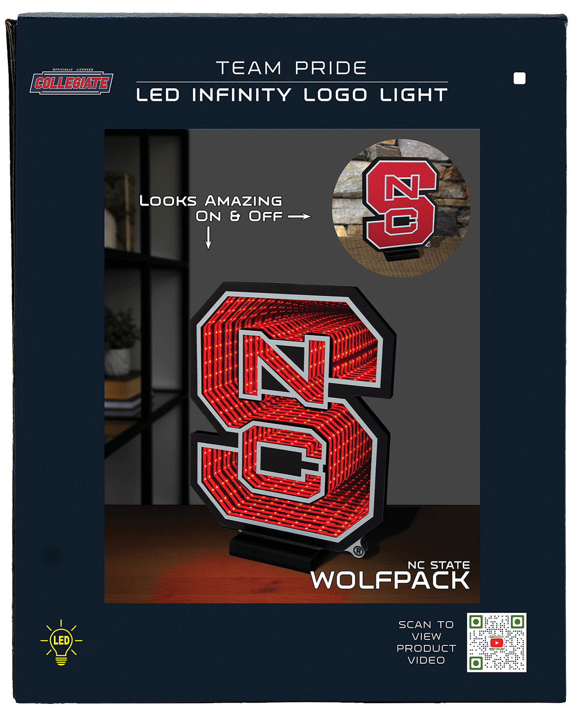North Carolina State Wolfpack Infinity Logo Light