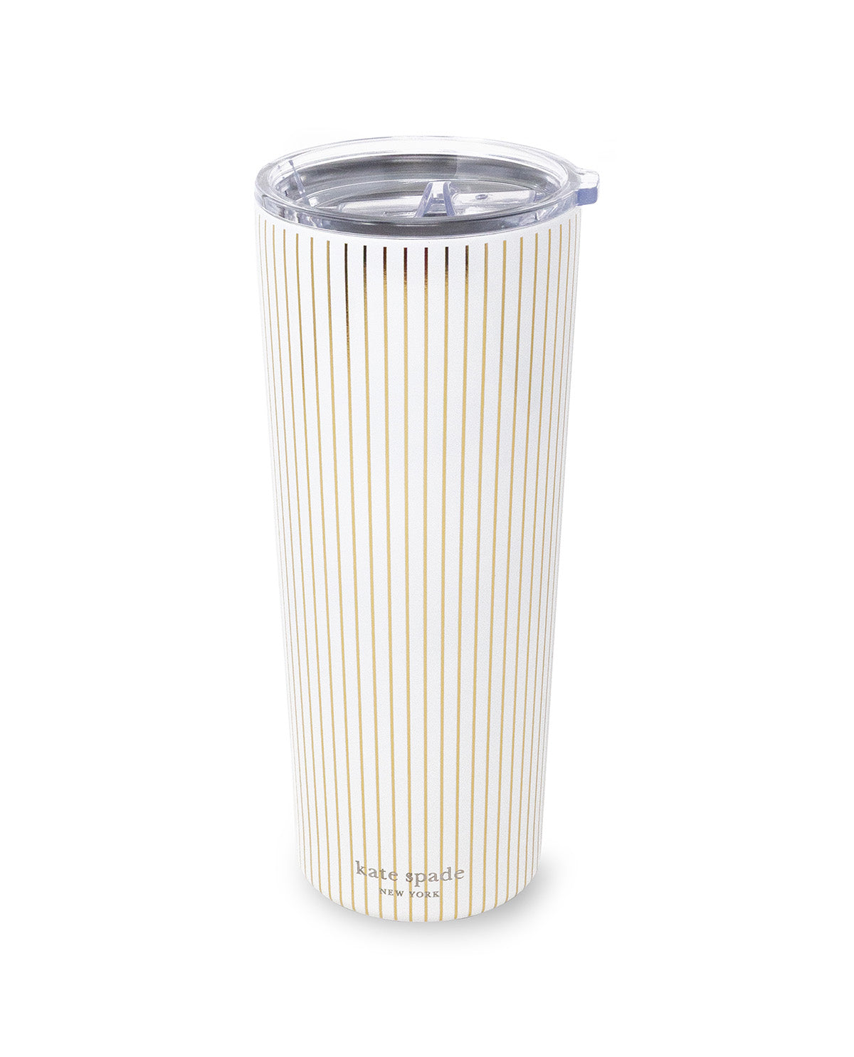 Kate Spade Gold Pinstripe 24oz Tumbler