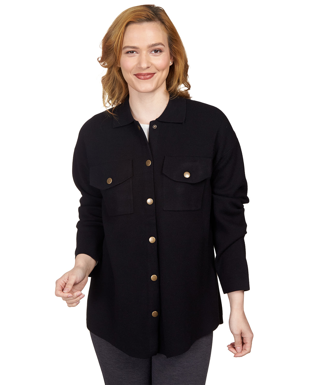 Ruby Road Petite Collar Sweater Jacket