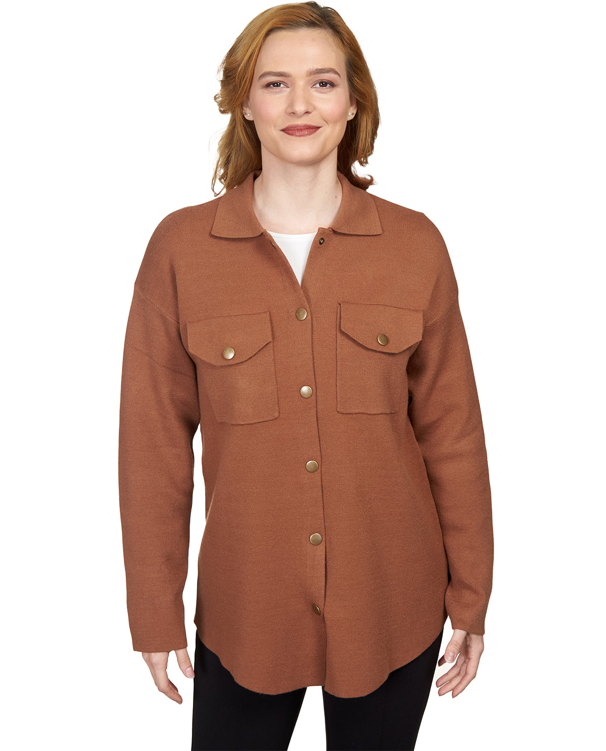 Ruby Road Petite Collar Sweater Jacket