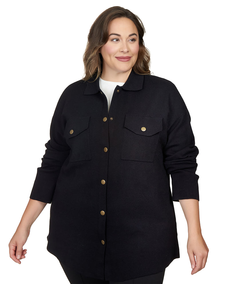 Ruby Road Plus Collar Sweater Jacket