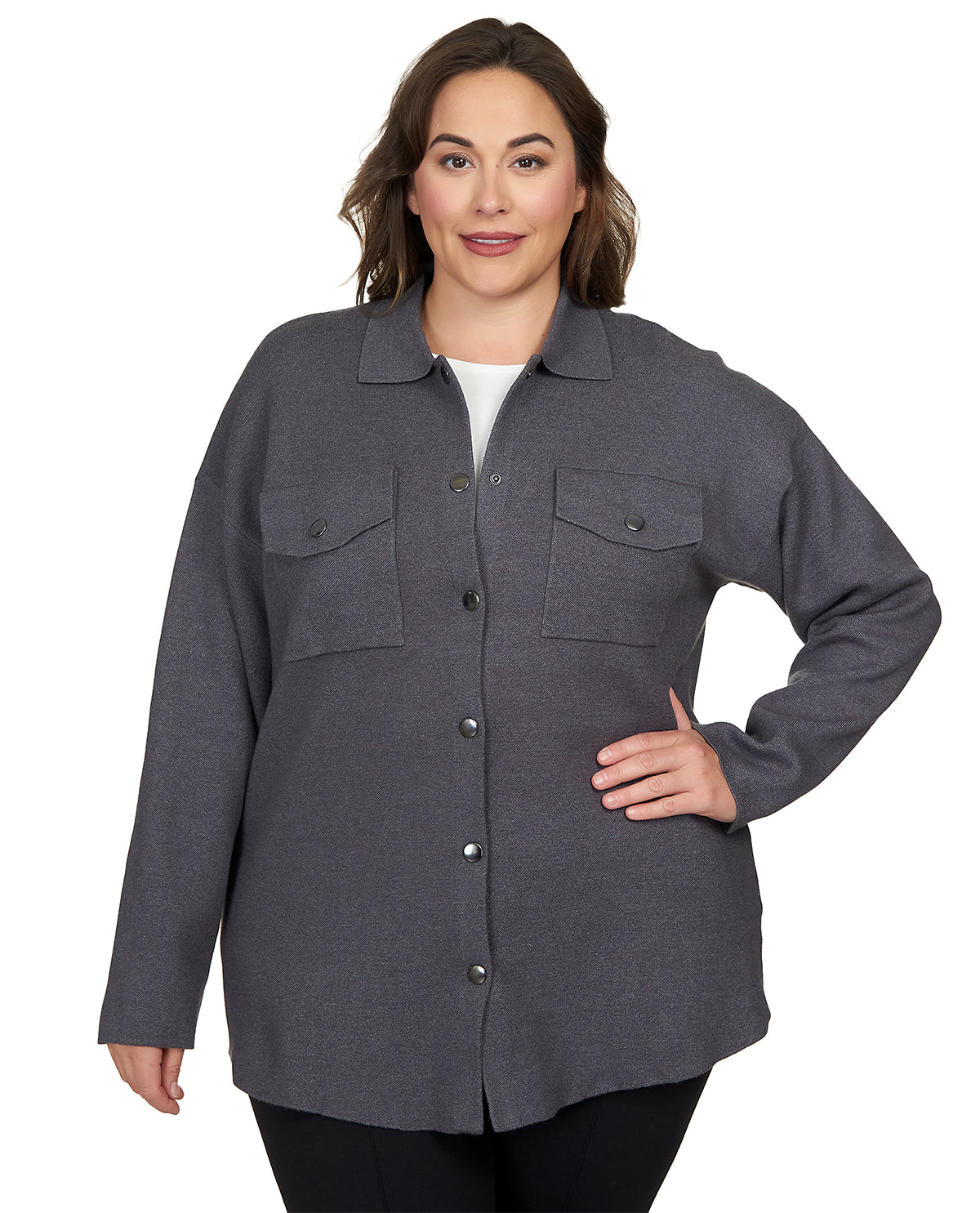 Ruby Road Plus Collar Sweater Jacket