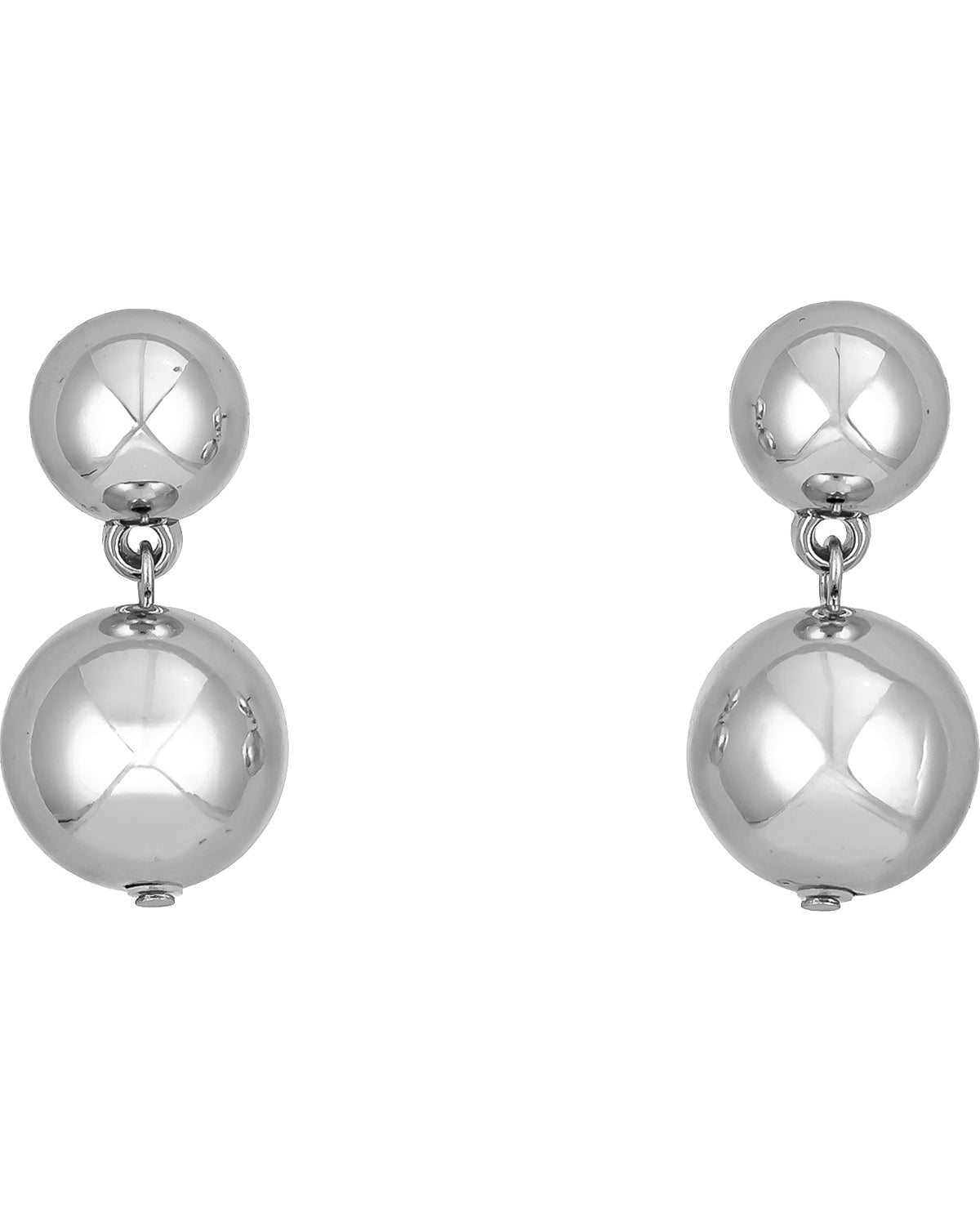 Studio By Dauplaise Silver Post Snowman Earrings