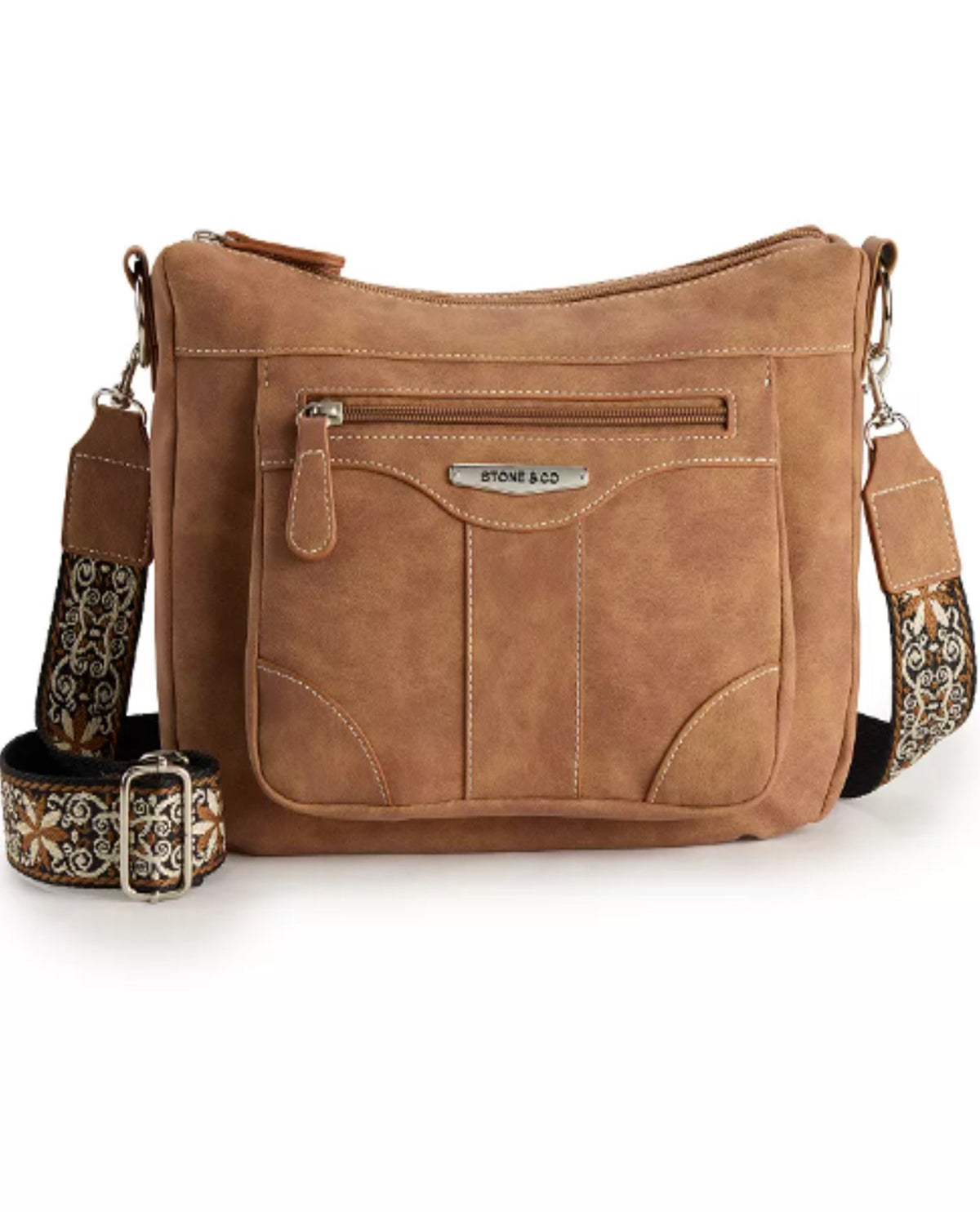 Stone Mountain Guitar Strap Catalina Hobo Bag Tan
