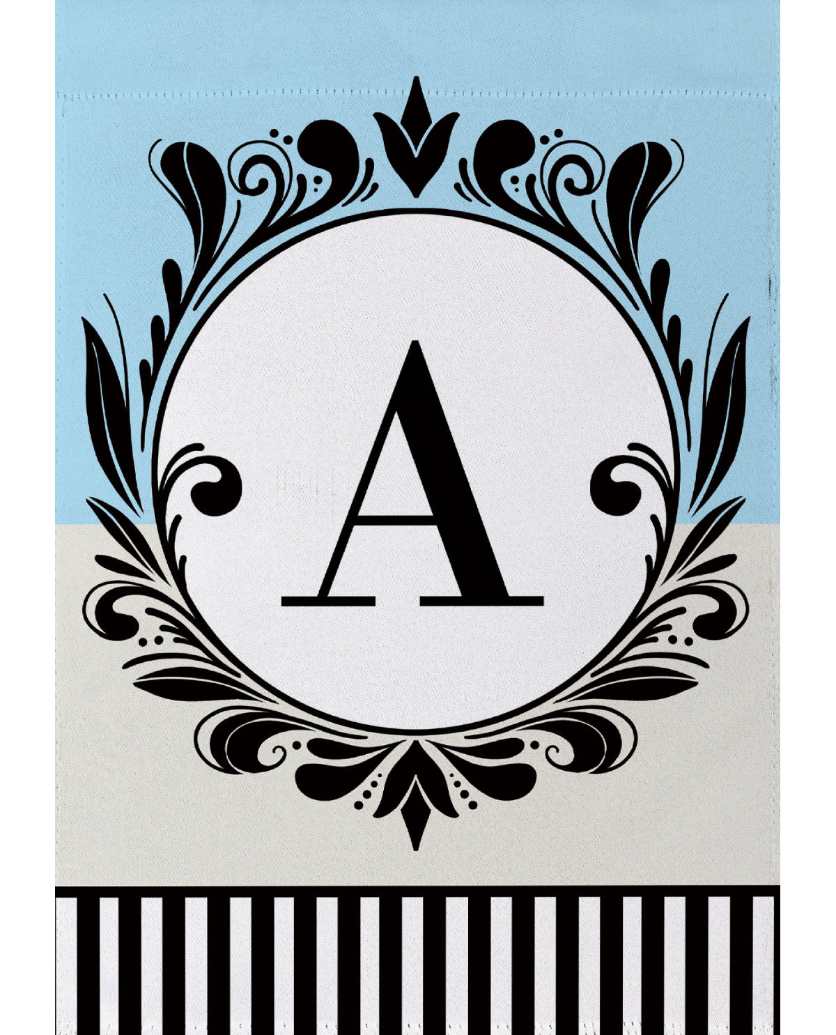 Classic Monogram Garden Flag