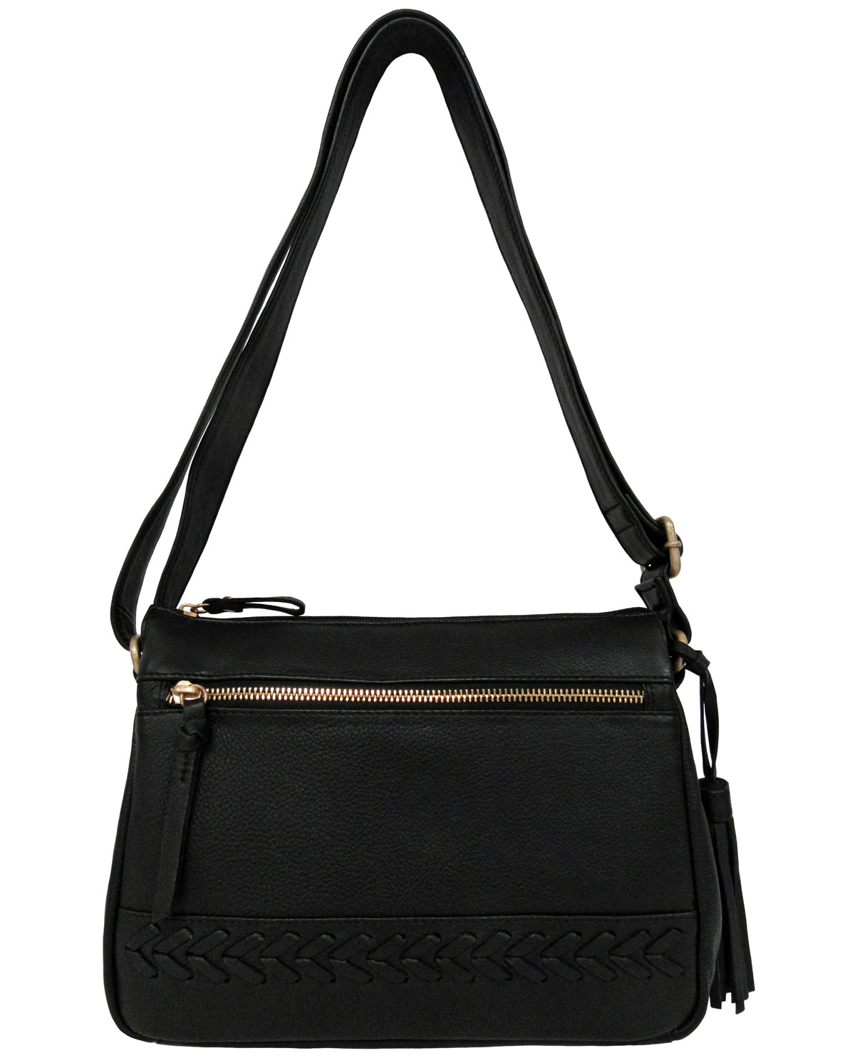 Great American Leatherworks Granada Leather Top Zip Handbag