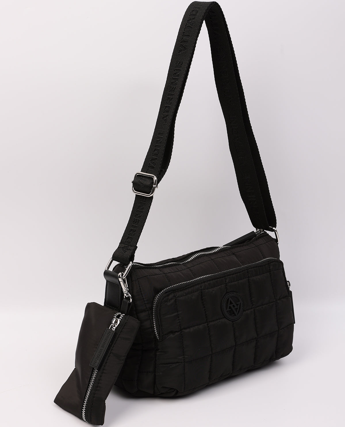 Adrienne Vittadini Jessie Nylon Top Zip Crossbody