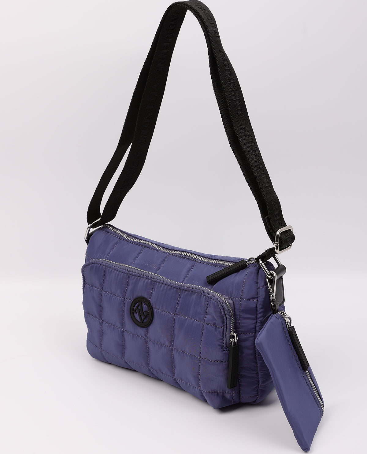 Adrienne Vittadini Jessie Nylon Top Zip Crossbody