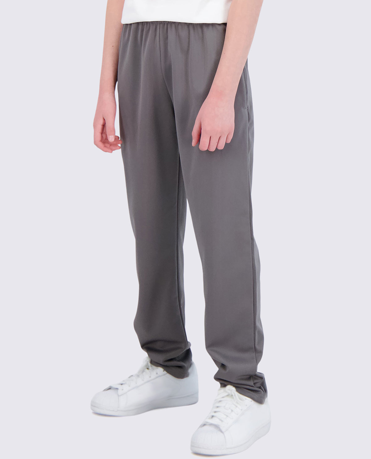 Real Essentials Boys' Tricot Open Bottom Fleece-Lined Sweatpants with Pockets