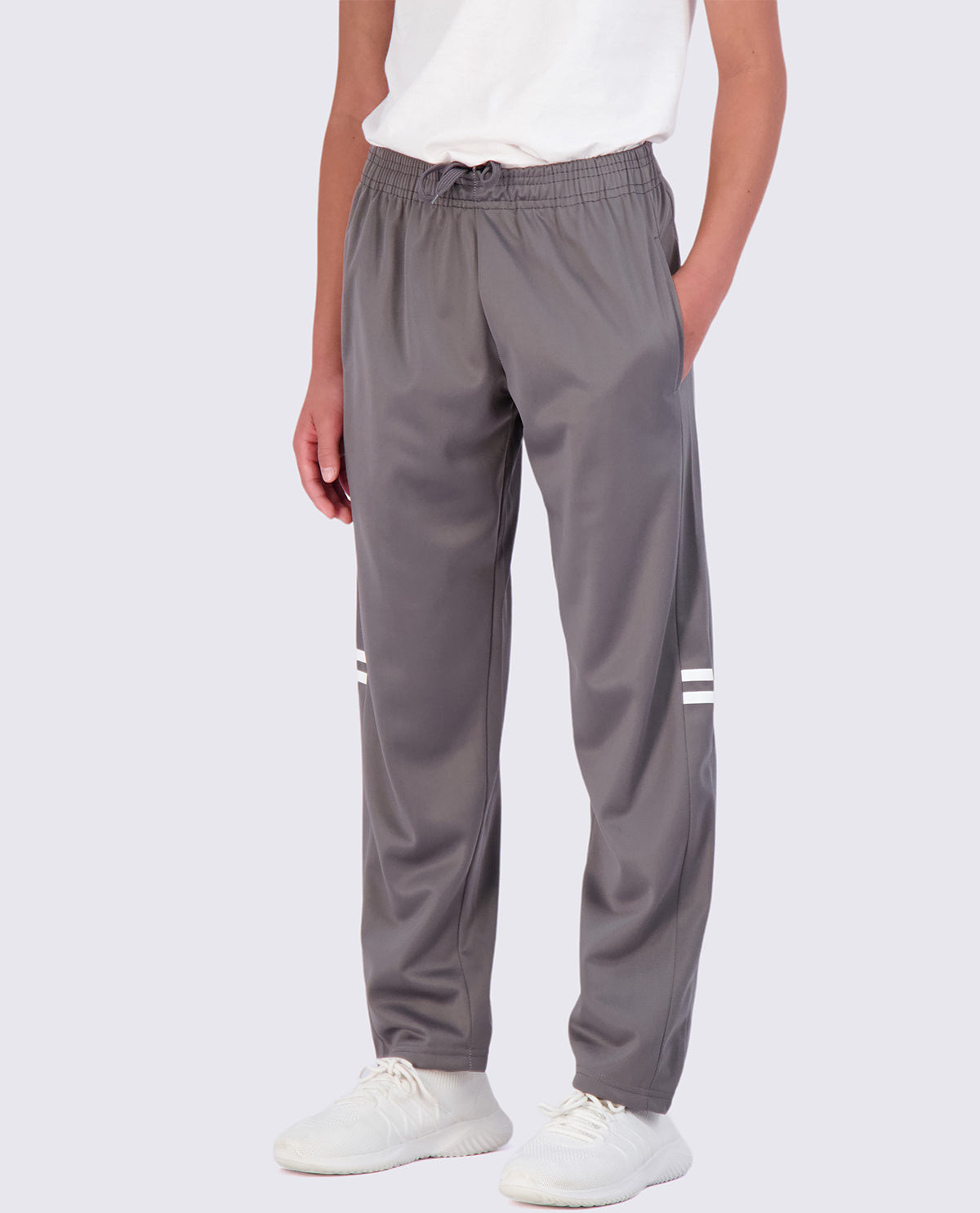 Real Essentials Boys' Tricot Open Bottom Fleece-Lined Sweatpants with Pockets