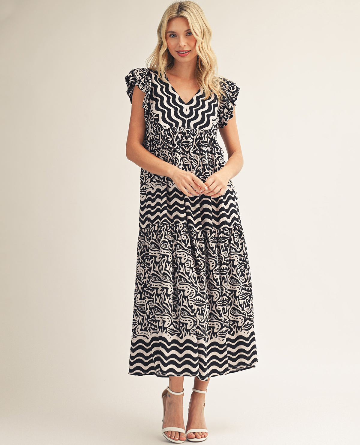 Jodifl Border Print Dress