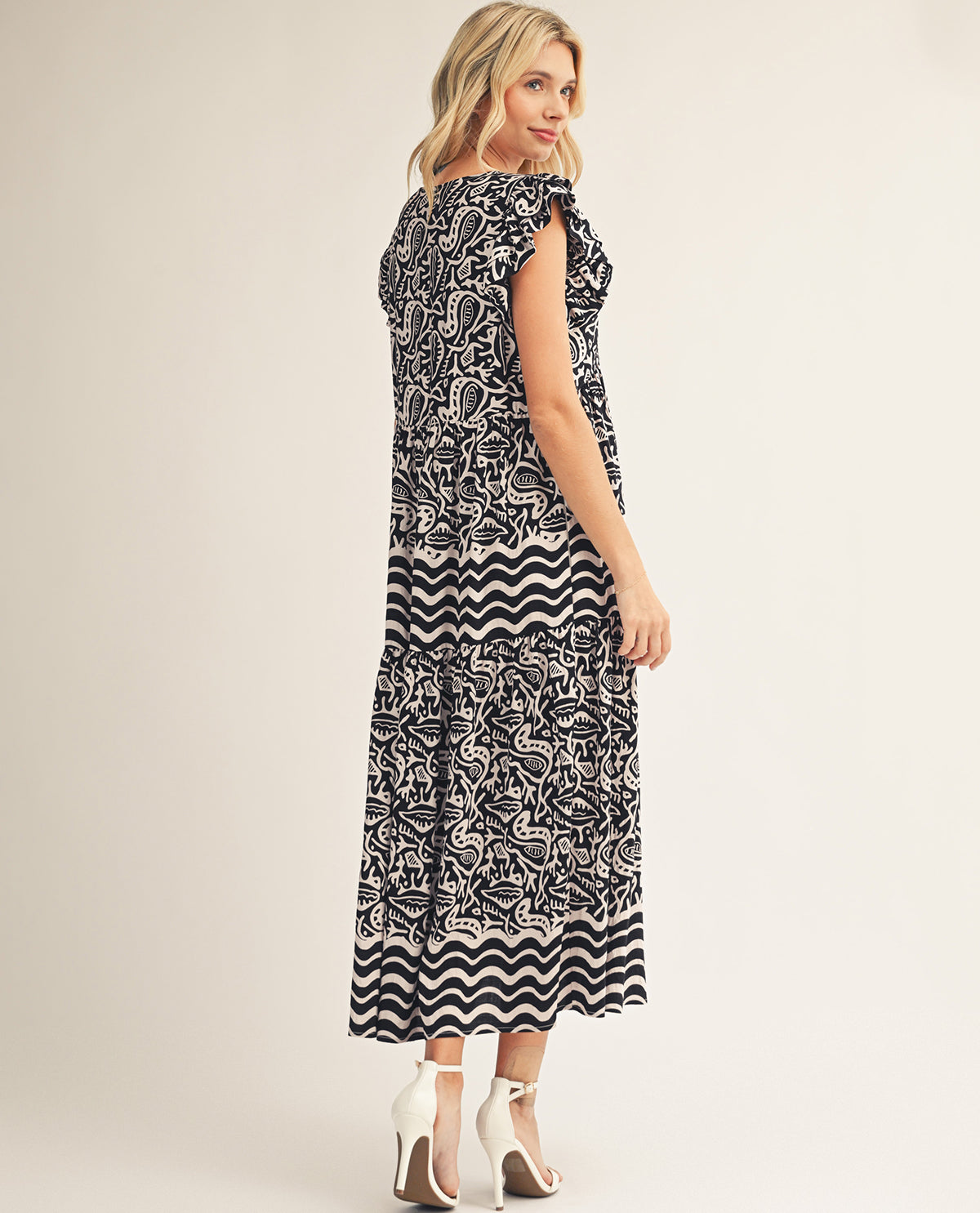 Jodifl Border Print Dress