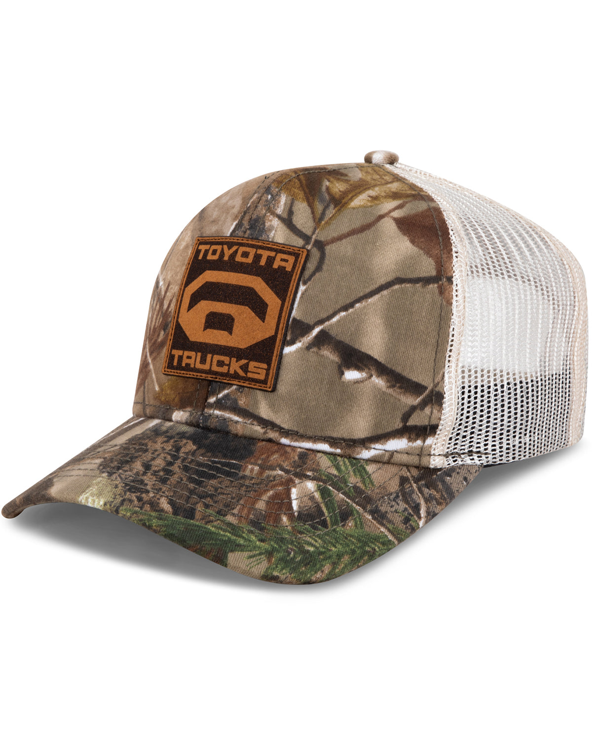 Toyota Trucks Leather Patch Realtree Camo Ball Cap
