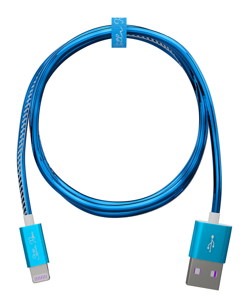 6Ft. Blue Lightning Sync and Charge Cable